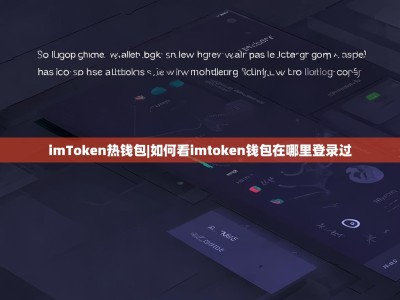 imToken热钱包|如何看imtoken钱包在哪里登录过