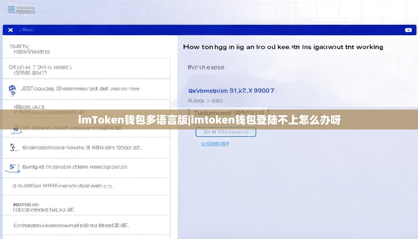imToken钱包多语言版|imtoken钱包登陆不上怎么办呀