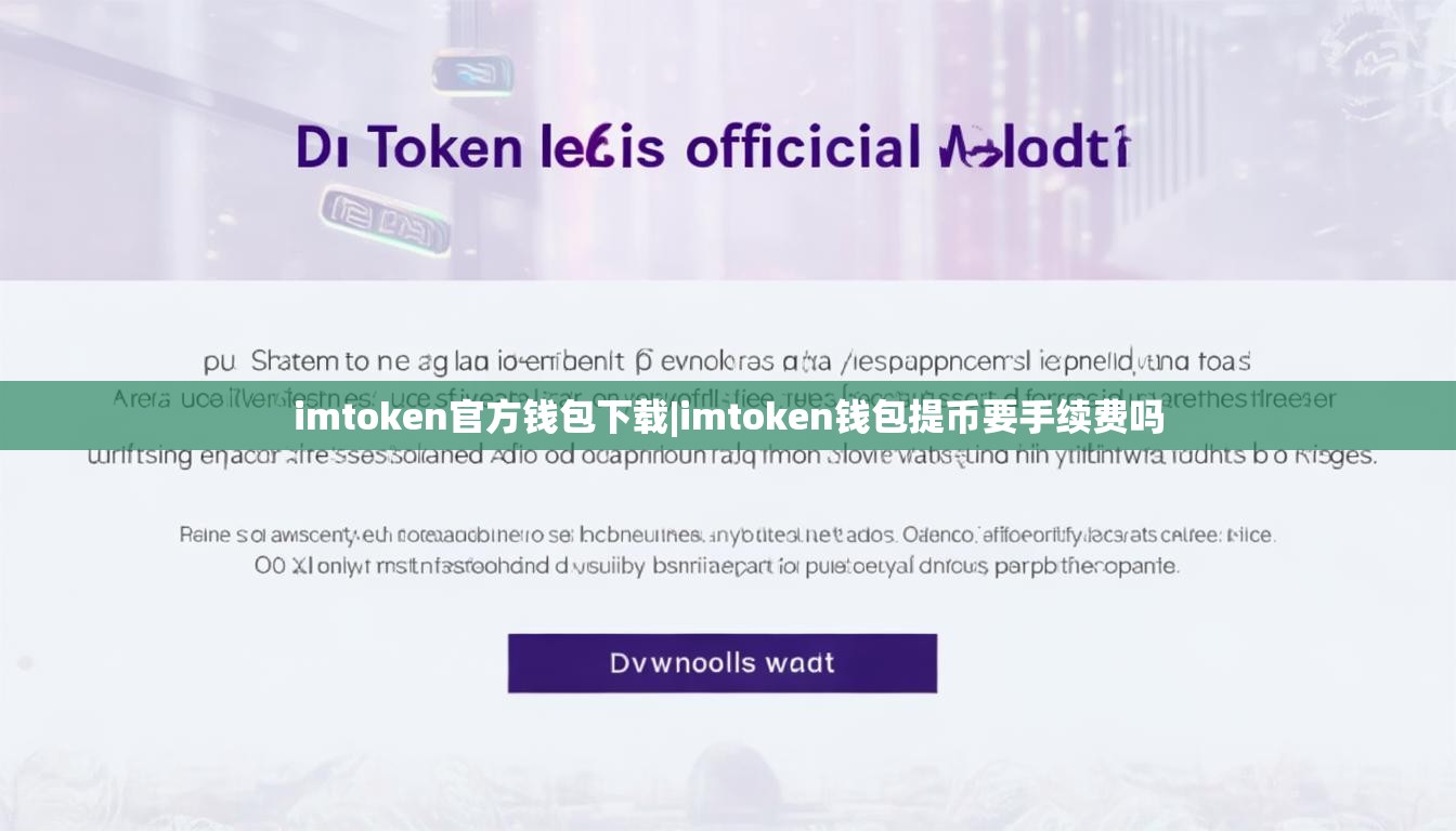 imtoken官方钱包下载|imtoken钱包提币要手续费吗