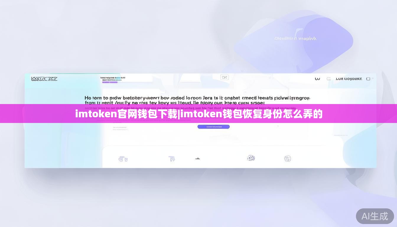 imtoken官网钱包下载|imtoken钱包恢复身份怎么弄的