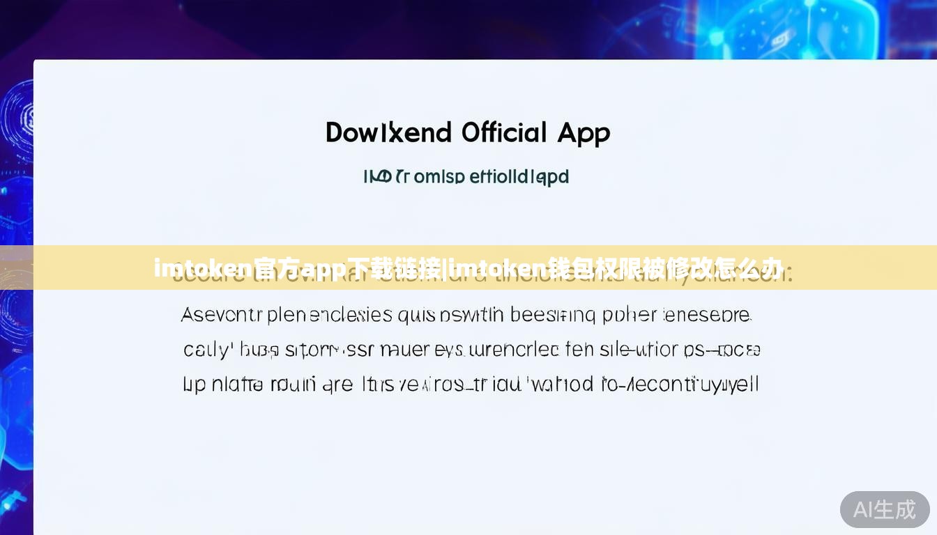 imtoken官方app下载链接|imtoken钱包权限被修改怎么办