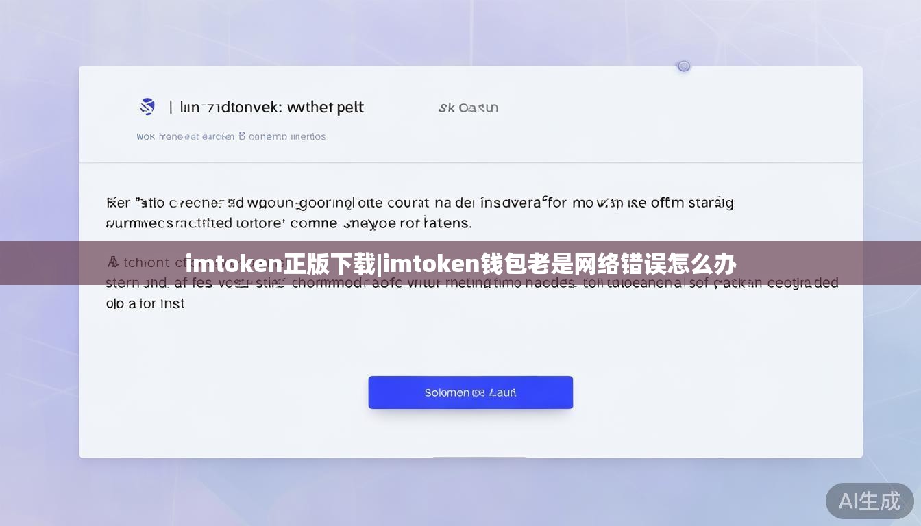 imtoken正版下载|imtoken钱包老是网络错误怎么办 imtoken正版下载|imtoken钱包老是网络错误怎么办