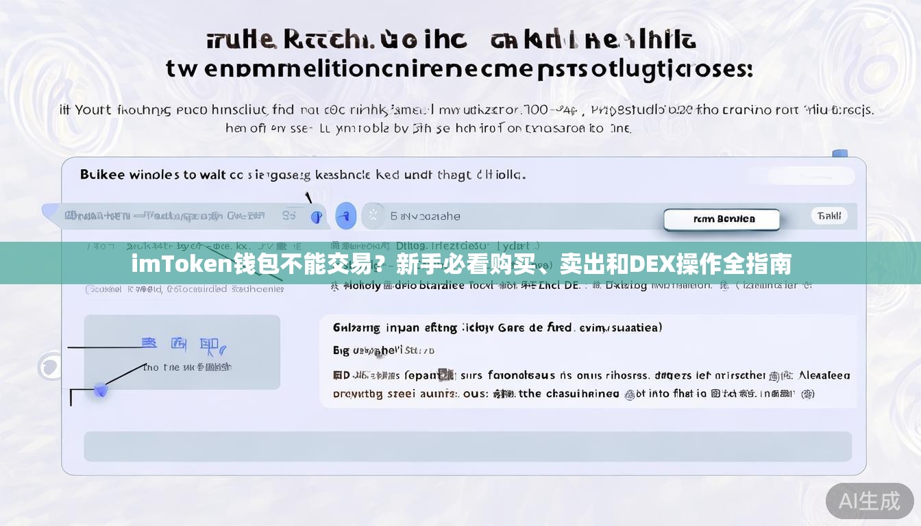 imToken钱包不能交易？新手必看购买、卖出和DEX操作全指南