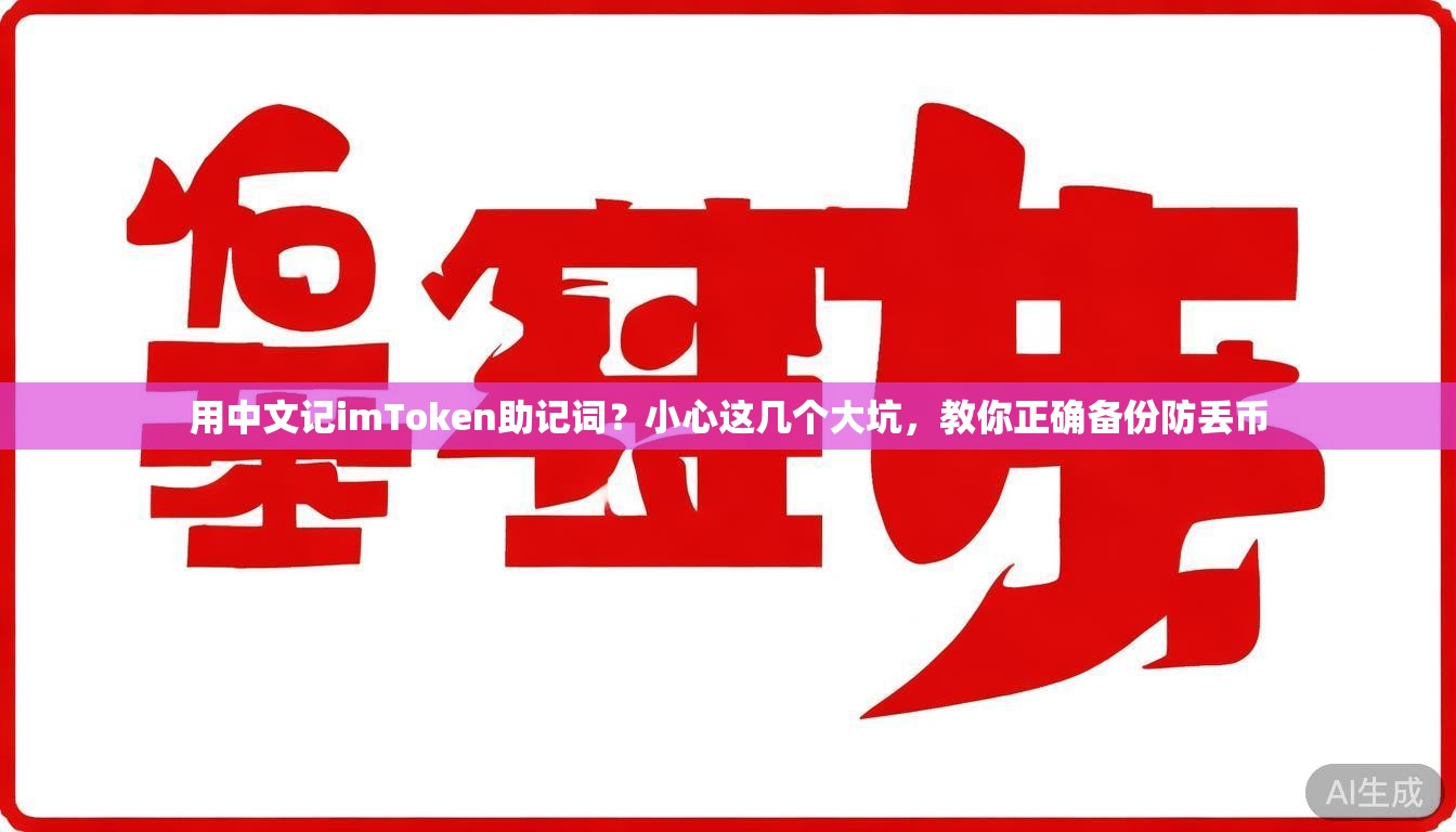 用中文记imToken助记词？小心这几个大坑，教你正确备份防丢币