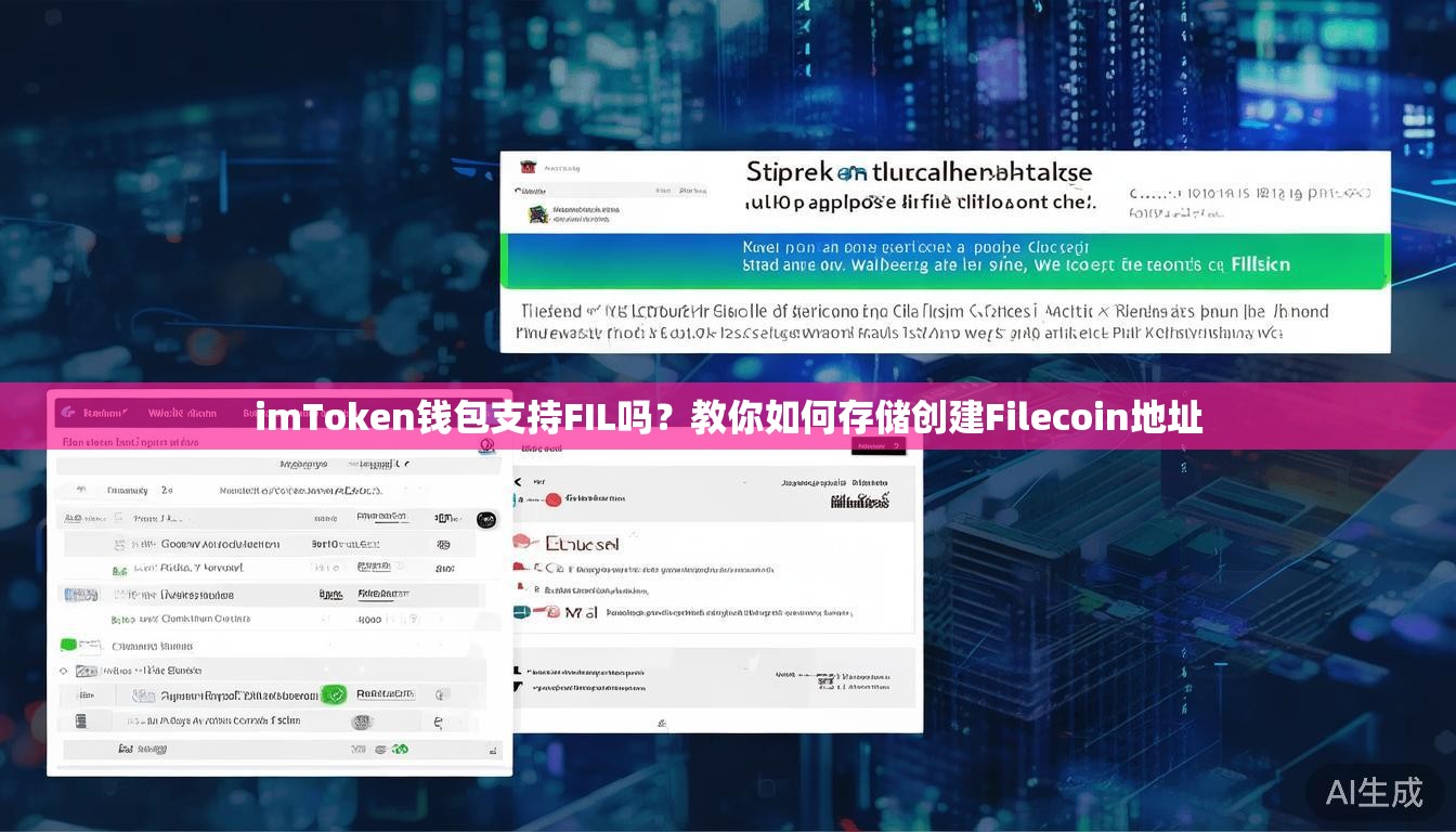 imToken钱包支持FIL吗？教你如何存储创建Filecoin地址