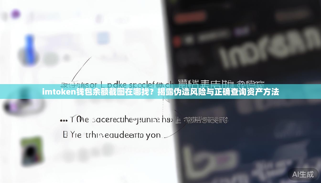 imtoken钱包余额截图在哪找？揭露伪造风险与正确查询资产方法