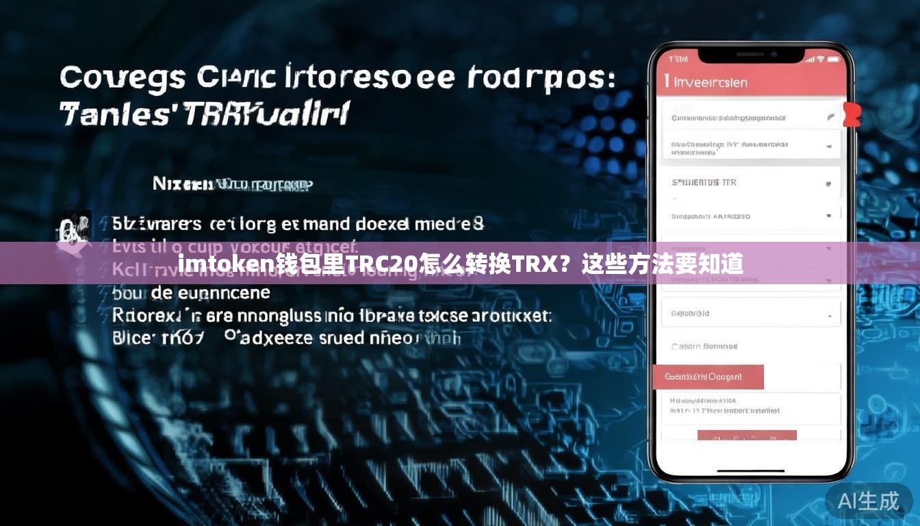 imtoken钱包里TRC20怎么转换TRX?这些方法要知道 imtoken钱包里TRC20怎么转换TRX?这些方法要知道